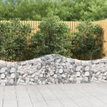 Arched Gabion Baskets - 30 pcs Galvanised Iron 200x30x6080 cm