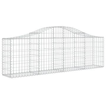 Arched Gabion Baskets - 30 pcs Galvanised Iron 200x30x6080 cm