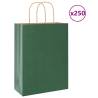  Paper Bags 250 pcs with Handles Green 26x12x35 cm Colour green Size 26 x 12 x 35 cm Quantity in Package 250 