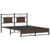 Brown Oak Bed Frame 137x190 cm - Stylish & Durable Design