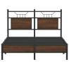 Brown Oak Bed Frame 120x200 cm - Stylish & Durable