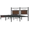 Brown Oak Bed Frame 120x200 cm - Stylish & Durable