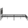 Metal Bed Frame in Brown Oak 200x200 cm - Stylish & Durable