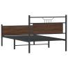 Stylish Brown Oak Bed Frame 100x200 cm - Durable & Functional