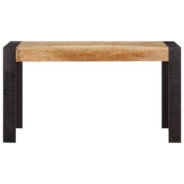 Solid Rough Mango Wood Dining Table 140x70 cm - Stylish & Durable