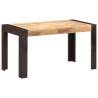 Solid Rough Mango Wood Dining Table 140x70 cm - Stylish & Durable