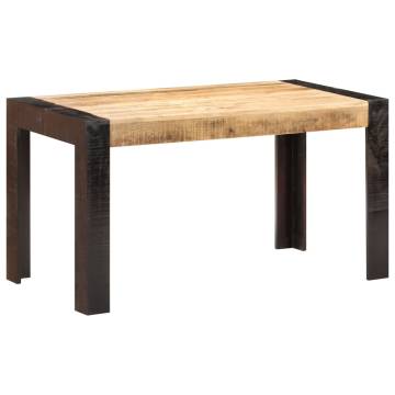 Solid Rough Mango Wood Dining Table 140x70 cm - Stylish & Durable