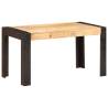 Solid Rough Mango Wood Dining Table 140x70 cm - Stylish & Durable