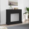  Fireplace Surround Black Oak 100x30x87.5 cm Engineered Wood Colour black oak 