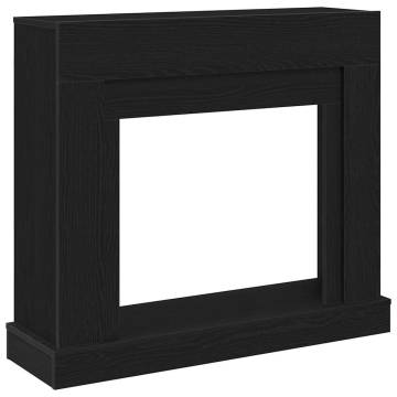 Fireplace Surround Black Oak 100x30x87.5 cm | Hipomarket