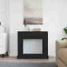 Fireplace Surround Black Oak 100x30x87.5 cm | Hipomarket