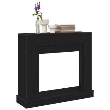 Fireplace Surround Black Oak 100x30x87.5 cm | Hipomarket