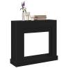 Fireplace Surround Black Oak 100x30x87.5 cm | Hipomarket