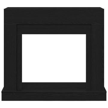 Fireplace Surround Black Oak 100x30x87.5 cm | Hipomarket