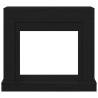 Fireplace Surround Black Oak 100x30x87.5 cm | Hipomarket