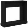 Fireplace Surround Black Oak 100x30x87.5 cm | Hipomarket