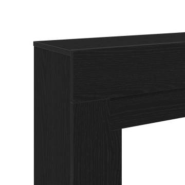 Fireplace Surround Black Oak 100x30x87.5 cm | Hipomarket