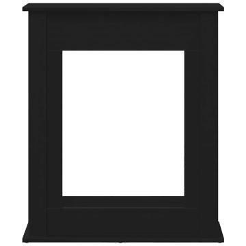 Fireplace Surround Black Oak 75x20x87.5 cm | Durable & Stylish