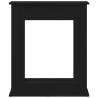 Fireplace Surround Black Oak 75x20x87.5 cm | Durable & Stylish