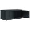 Stylish Anthracite File Cabinet - 90x40x130 cm Steel