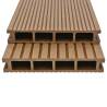 WPC Hollow Decking Boards with Accessories - 16 m² Teak