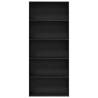 Book Cabinet Black Oak 80x30x189 cm - Stylish Storage Solution