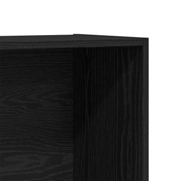 Book Cabinet Black Oak 80x30x189 cm - Stylish Storage Solution