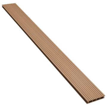 WPC Hollow Decking Boards with Accessories - 16 m² Teak