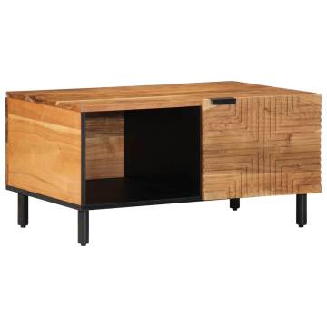 Coffee Table 80x50x40 cm - Solid Acacia Wood | HipoMarket