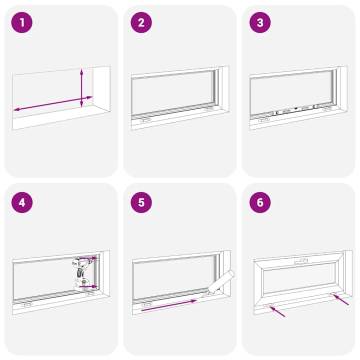 Basement Window RISOR 60x40 cm Tilt - Durable & Safe