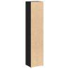 CD Cabinets 2 pcs Black Oak - Stylish & Practical Storage