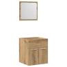 2 Piece Bathroom Furniture Set - Artisan Oak Engineered Wood