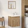 2 Piece Bathroom Furniture Set - Artisan Oak Engineered Wood