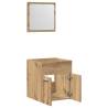 2 Piece Bathroom Furniture Set - Artisan Oak Engineered Wood