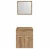 2 Piece Bathroom Furniture Set - Artisan Oak Engineered Wood