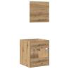 2 Piece Bathroom Furniture Set - Artisan Oak Engineered Wood