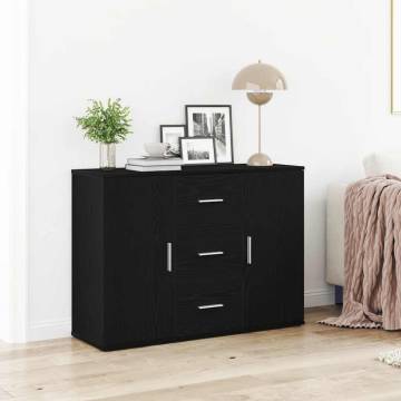 Black Oak Sideboard - Stylish Storage Solution | Hipomarket