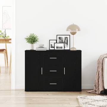 Black Oak Sideboard - Stylish Storage Solution | Hipomarket