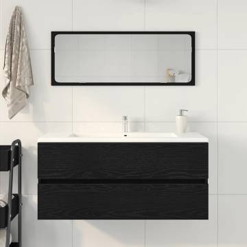 Sink Cabinet Black Oak - Space-Saving Storage Solution