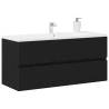 Sink Cabinet Black Oak - Space-Saving Storage Solution