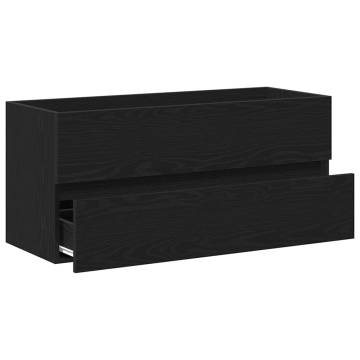 Sink Cabinet Black Oak - Space-Saving Storage Solution