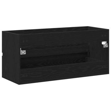 Sink Cabinet Black Oak - Space-Saving Storage Solution