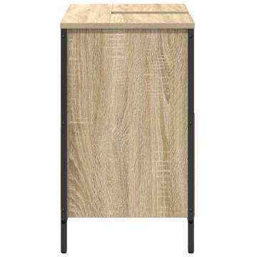 Bathroom Basin Cabinet with Drawers - Sonoma Oak - 60x34.5x60 cm