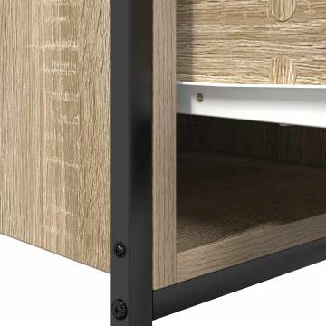 Bathroom Basin Cabinet with Drawers - Sonoma Oak - 60x34.5x60 cm