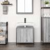 Bathroom Basin Cabinet Grey Sonoma - Modern Storage Solution