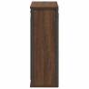 Bathroom Wall Cabinet with Mirror - Brown Oak 50x21x60 cm