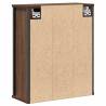 Bathroom Wall Cabinet with Mirror - Brown Oak 50x21x60 cm