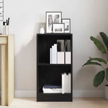 Bookcase Black Oak 40x24x76 cm Engineered Wood | HipoMarket