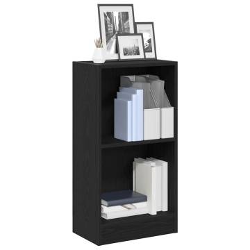 Bookcase Black Oak 40x24x76 cm Engineered Wood | HipoMarket