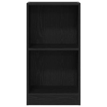 Bookcase Black Oak 40x24x76 cm Engineered Wood | HipoMarket